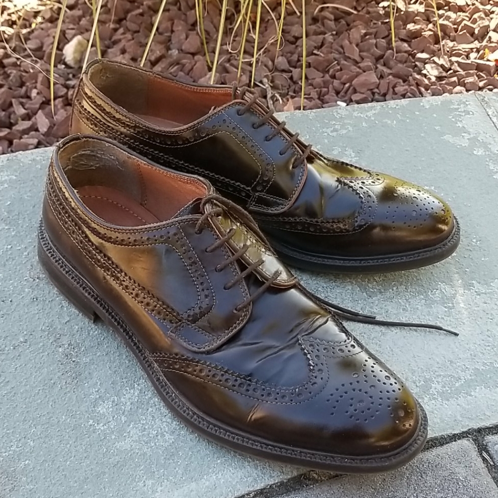 Stafford Wing Tip Dark Brown Shoes